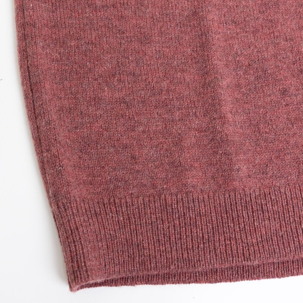 Woolovers Sweater Vest 100% Wool Toffee Brown V Neck Mens Large Unisex - Picture 11 of 14